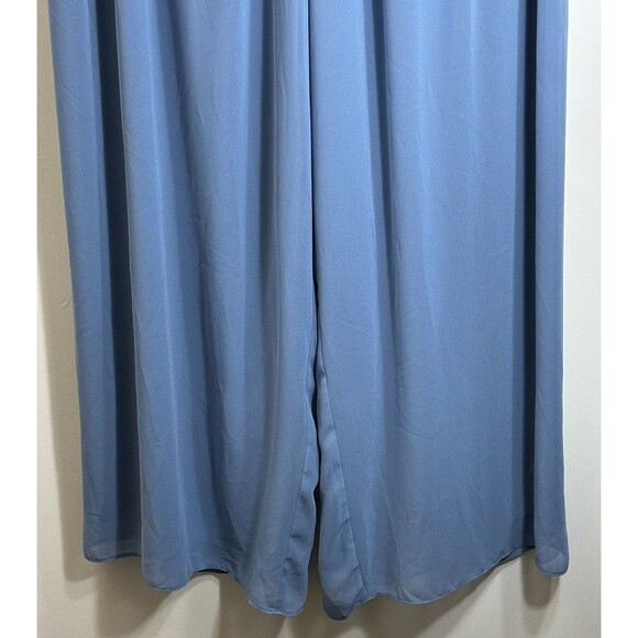 Alex Evenings Women’s Dress Pants 2X Blue Wide Leg Pull On Lined Elastic Waist - Picture 4 of 11